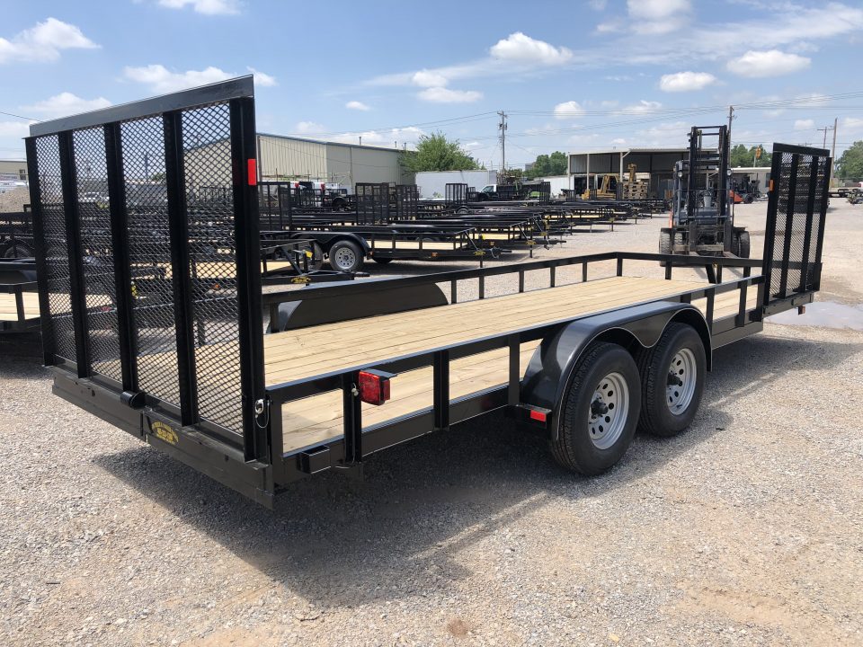 New 2026 Road Boss 83"x20' Bumper Pull w/4' Rear Gate & 4' Side Gate ATV Trailer