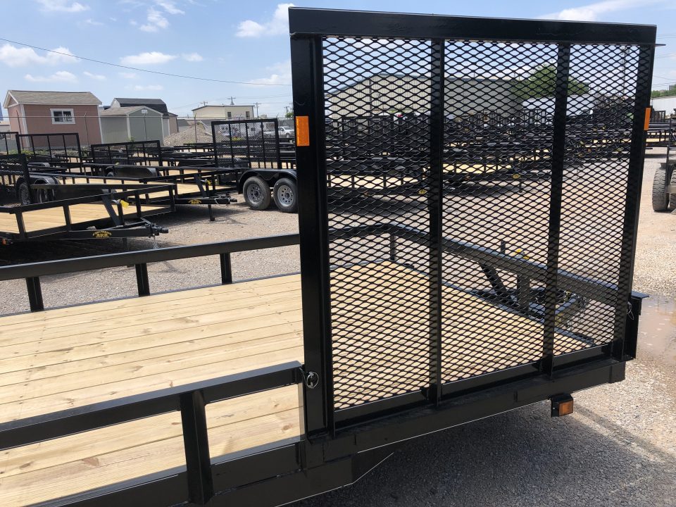 New 2026 Road Boss 83"x20' Bumper Pull w/4' Rear Gate & 4' Side Gate ATV Trailer