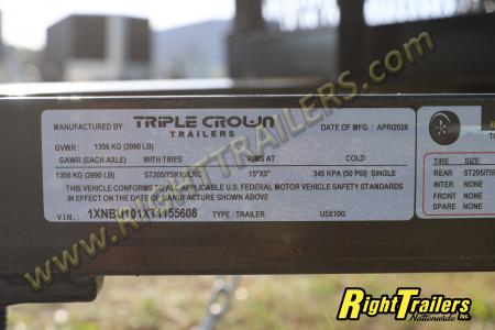 New 2026 5X10 TRIPLE CROWN UTILITY TRAILER