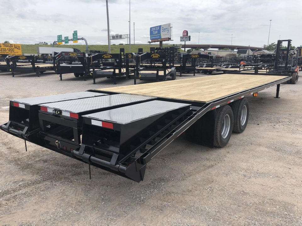 New 2026 Road Boss 30' Tandem Dual Pintle Hitch with combo dove tail Equipment Trailer