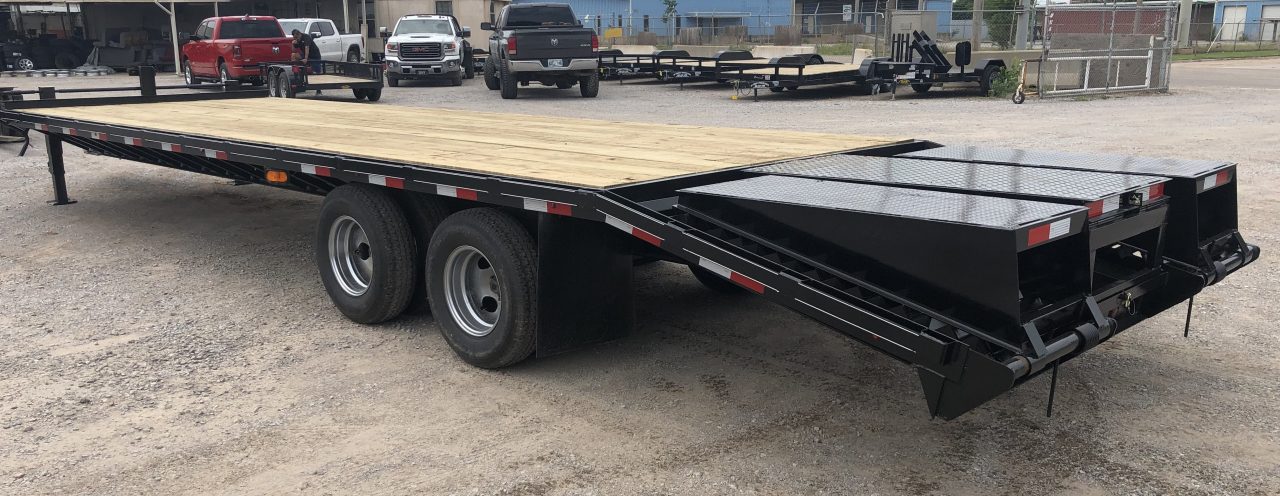 New 2026 Road Boss 30' Tandem Dual Pintle Hitch with combo dove tail Equipment Trailer