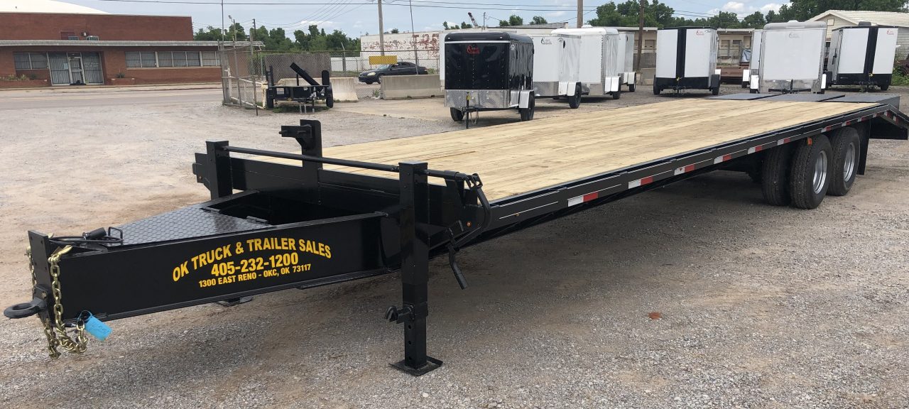 New 2026 Road Boss 30' Tandem Dual Pintle Hitch with combo dove tail Equipment Trailer