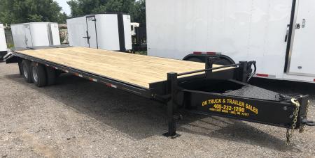 New 2026 Road Boss 30' Tandem Dual Pintle Hitch with combo dove tail Equipment Trailer