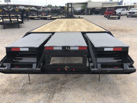 New 2026 Road Boss 30' Tandem Dual Pintle Hitch with combo dove tail Equipment Trailer