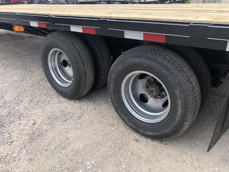 New 2026 Road Boss 30' Tandem Dual Pintle Hitch with combo dove tail Equipment Trailer