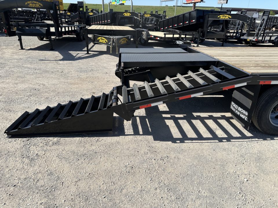 New 2026 Road Boss 32' Tandem Axle Gooseneck Combo Dove with 8ks Equipment Trailer