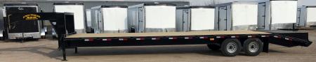 New 2026 Road Boss 32' Tandem Axle Gooseneck Combo Dove with 8ks Equipment Trailer