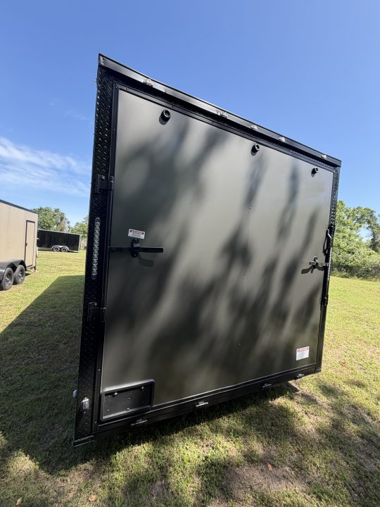 New 2026 South Georgia Cargo Trailers 8.5X24X7'6" CHARCOAL BLACKOUT ESCAPE DOOR Car Hauler