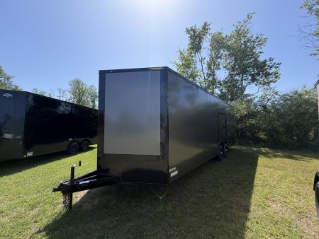 New 2026 South Georgia Cargo Trailers 8.5X24X7'6" CHARCOAL BLACKOUT ESCAPE DOOR Car Hauler