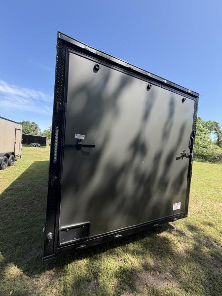 New 2026 South Georgia Cargo Trailers 8.5X24X7'6" CHARCOAL BLACKOUT ESCAPE DOOR Car Hauler