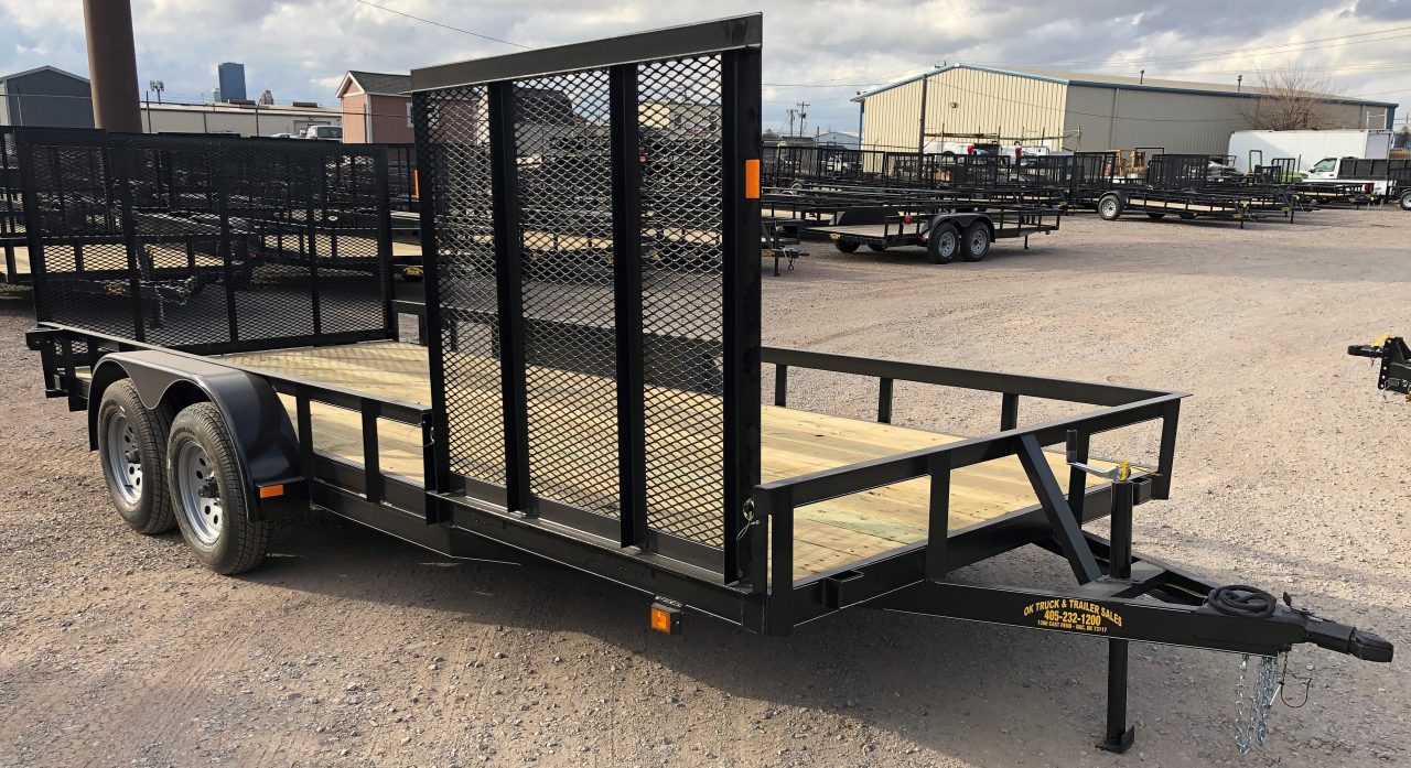 New 2026 Road Boss 83"x18' Bumper Pull w/4' Rear Gate & 4' Side Gate ATV Trailer