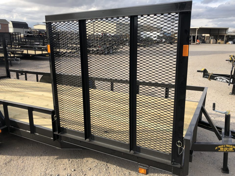 New 2026 Road Boss 83"x18' Bumper Pull w/4' Rear Gate & 4' Side Gate ATV Trailer