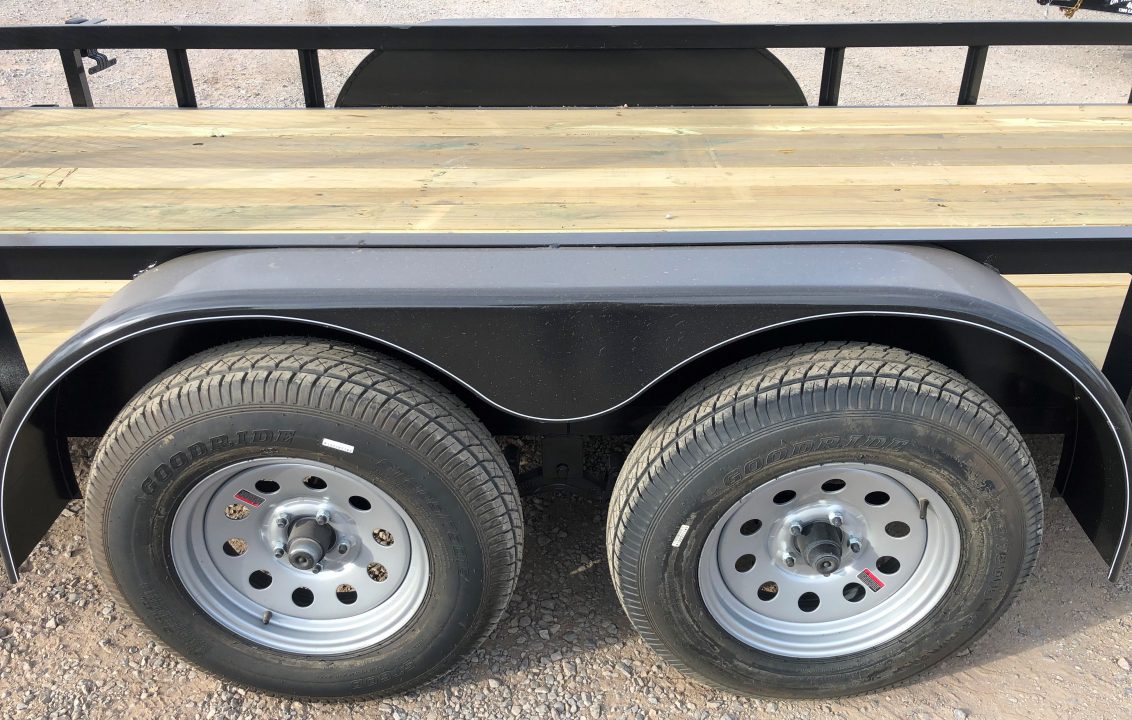 New 2026 Road Boss 83"x18' Bumper Pull w/4' Rear Gate & 4' Side Gate ATV Trailer