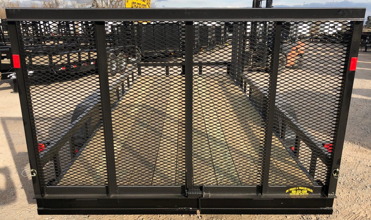 New 2026 Road Boss 83"x18' Bumper Pull w/4' Rear Gate & 4' Side Gate ATV Trailer