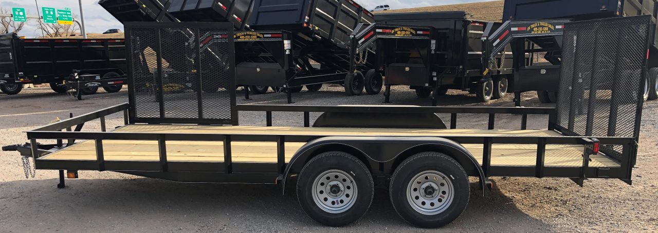 New 2026 Road Boss 83"x18' Bumper Pull w/4' Rear Gate & 4' Side Gate ATV Trailer