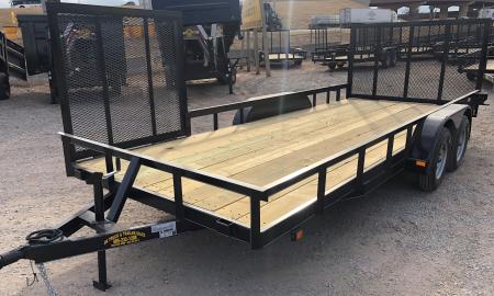 New 2026 Road Boss 83 x18' Bumper Pull w/4' Rear Gate & 4' Side Gate ATV Trailer