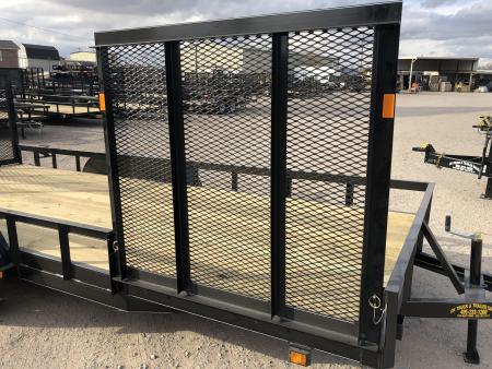 New 2026 Road Boss 83"x18' Bumper Pull w/4' Rear Gate & 4' Side Gate ATV Trailer