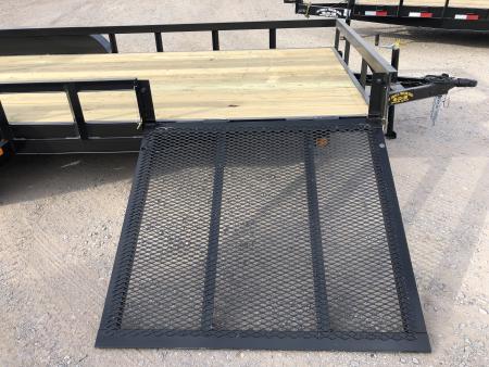 New 2026 Road Boss 83"x18' Bumper Pull w/4' Rear Gate & 4' Side Gate ATV Trailer