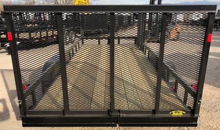 New 2026 Road Boss 83"x18' Bumper Pull w/4' Rear Gate & 4' Side Gate ATV Trailer