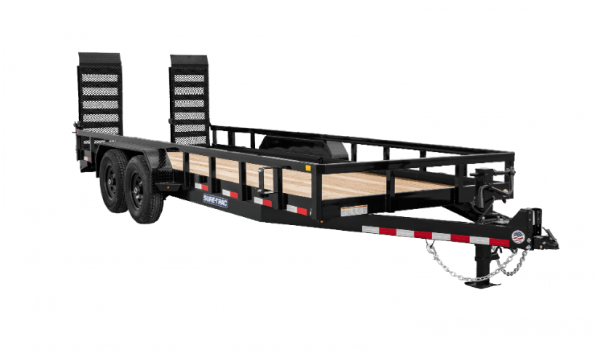 New 2026 Sure-Trac 8sx22 14K Tube Top Utility Trailer