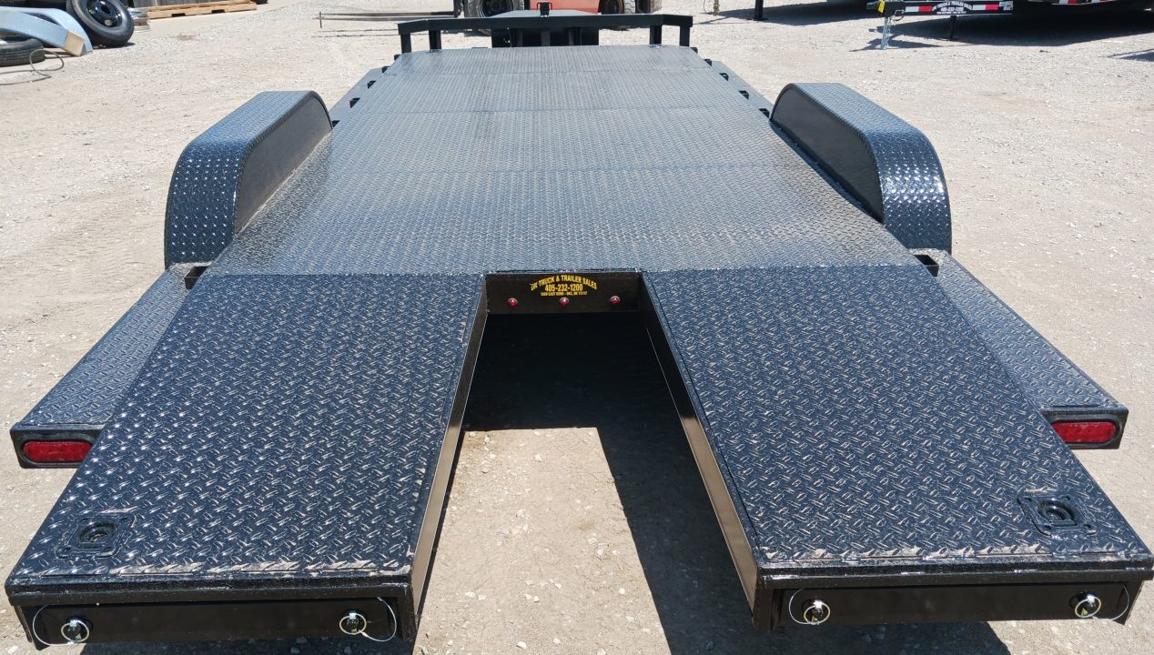 New 2026 Road Boss 102x20 Split Dove Steel Floor Car Hauler Car / Racing Trailer