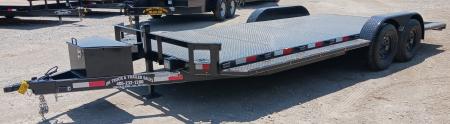 New 2026 Road Boss 102x20 Split Dove Steel Floor Car Hauler Car / Racing Trailer