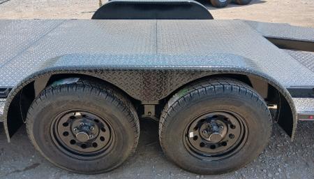 New 2026 Road Boss 102x20 Split Dove Steel Floor Car Hauler Car / Racing Trailer