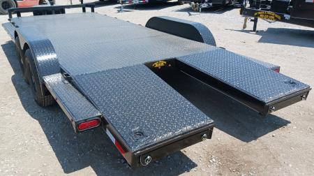 New 2026 Road Boss 102x20 Split Dove Steel Floor Car Hauler Car / Racing Trailer