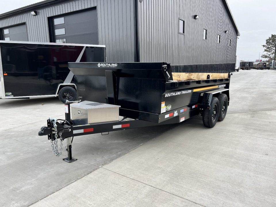 New HUGE DISCOUNT NEW 2026 Southland 14ft Low Profile Dump Trailer 2-7000 lb axles =14K with Ramps