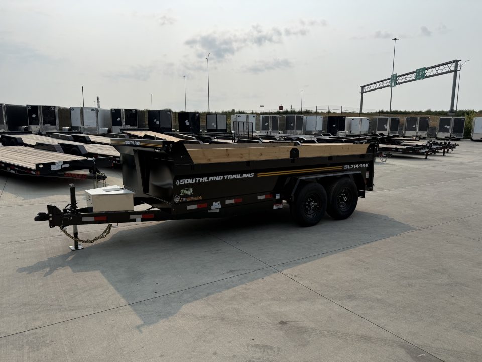 New HUGE DISCOUNT NEW 2027 Southland 14ft Low Profile Dump Trailer 2-7000 lb axles =14K with Ramps