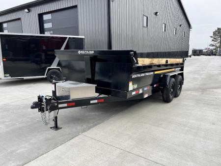 New HUGE DISCOUNT NEW 2026 Southland 14ft Low Profile Dump Trailer 2-7000 lb axles =14K with Ramps
