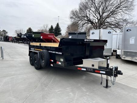 New HUGE DISCOUNT NEW 2026 Southland 14ft Low Profile Dump Trailer 2-7000 lb axles =14K with Ramps