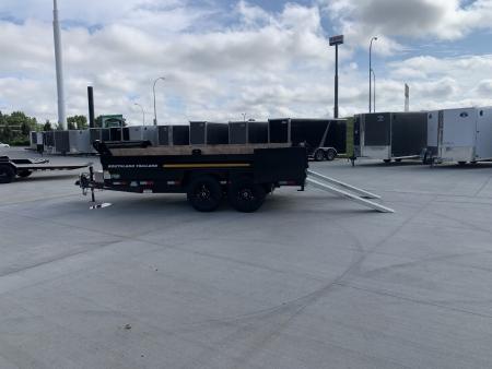 New HUGE DISCOUNT NEW 2026 Southland 14ft Low Profile Dump Trailer 2-7000 lb axles =14K with Ramps