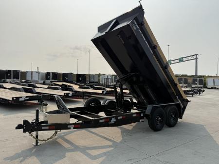New HUGE DISCOUNT NEW 2027 Southland 14ft Low Profile Dump Trailer 2-7000 lb axles =14K with Ramps