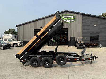 New HUGE DISCOUNT NEW 2027 Southland 14ft Low Profile Dump Trailer 2-7000 lb axles =14K with Ramps