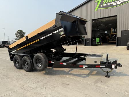 New HUGE DISCOUNT NEW 2027 Southland 14ft Low Profile Dump Trailer 2-7000 lb axles =14K with Ramps