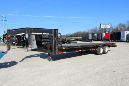 Used 2000 Stav 24' gooseneck Flatbed Trailer