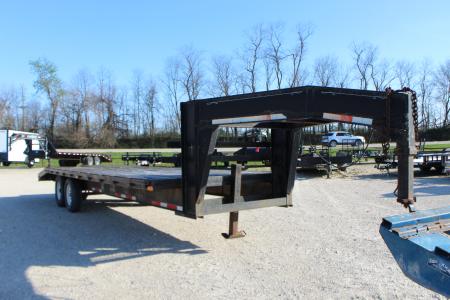 Used 2000 Stav 24' gooseneck Flatbed Trailer