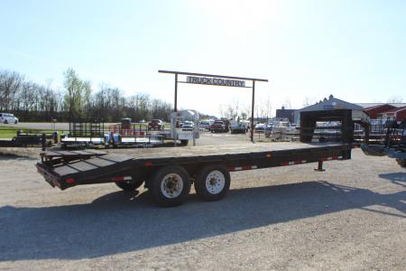 Used 2000 Stav 24' gooseneck Flatbed Trailer