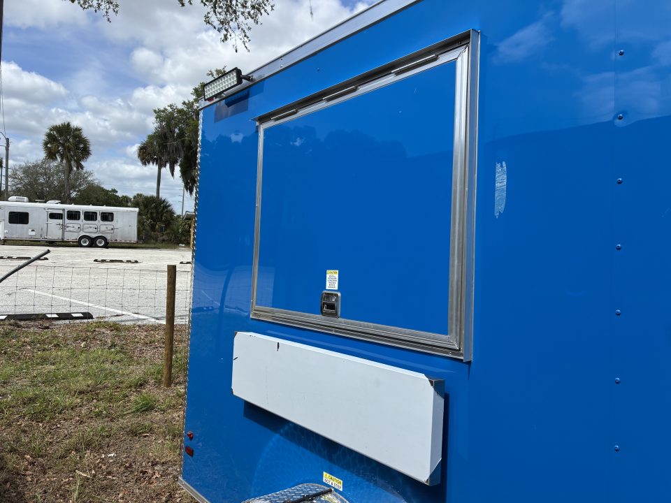 Used 2025 All World Trailers 2025 All World Trailers LLC 7 x 12 Blue Food Truck