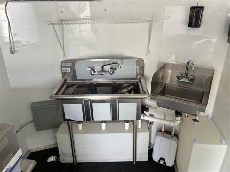 Used 2025 All World Trailers 2025 All World Trailers LLC 7 x 12 Blue Food Truck