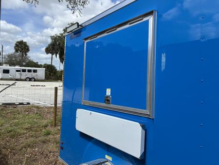 Used 2025 All World Trailers 2025 All World Trailers LLC 7 x 12 Blue Food Truck