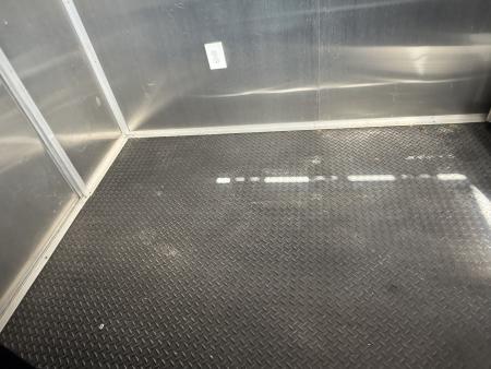 Used 2025 All World Trailers 7 x 12 Purple Enclosed Food Trailer with Fridge & Dish Washing Stations