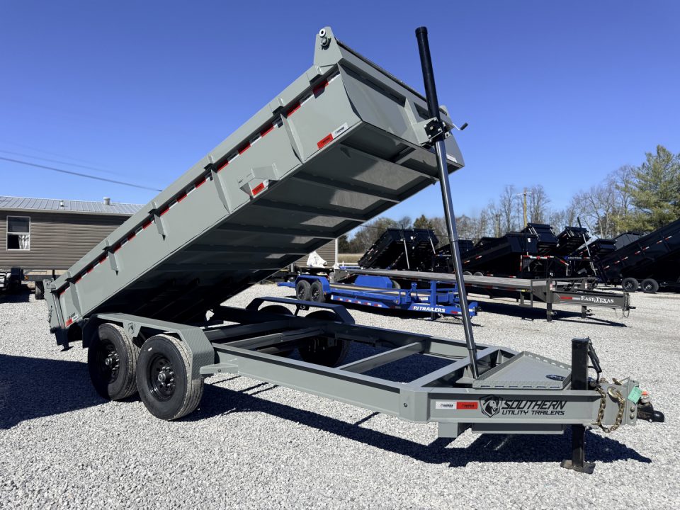 New 2026 Southern Utility 7X16 2FT WALL TELESCOPIC DUMP 14K GVWR Dump Trailer