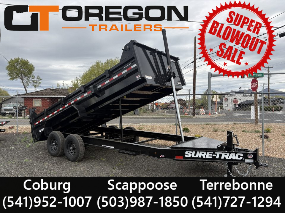 New 7X16 TA 15.4K Sure-Trac Telescopic Dump
