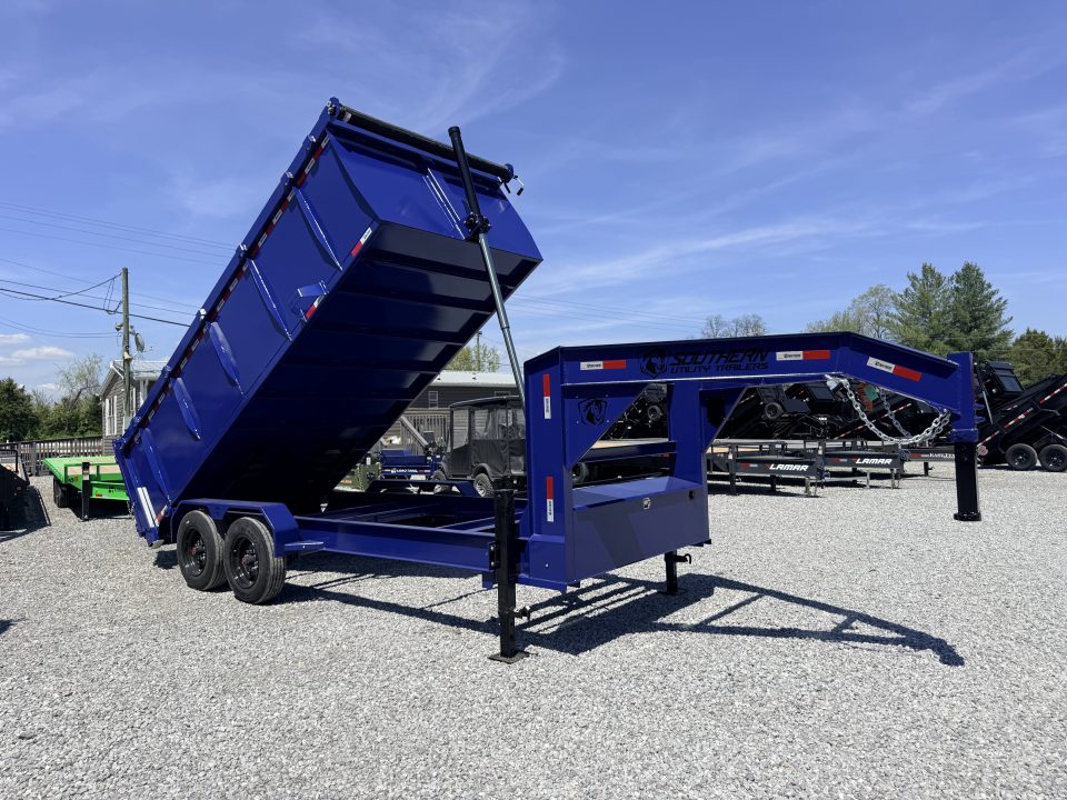 New 2026 Southern Utility 7X16 GOOSENECK (4FT WALL) DUMP TRAILER 16K GVWR Dump Trailer