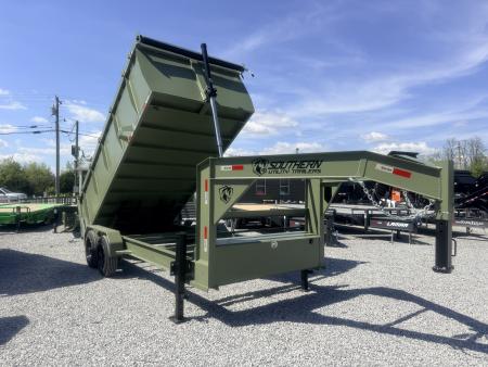 New 2026 Southern Utility 7X16 GOOSENECK (4FT WALL) DUMP TRAILER 16K GVWR Dump Trailer