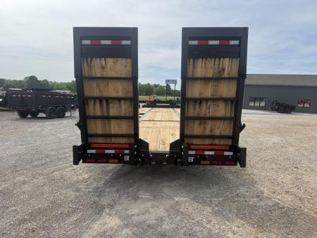 New 2026 Behnke 102"x31' 20 TON Pintle Hitch Tag Trailer *AIR RAMPS*
