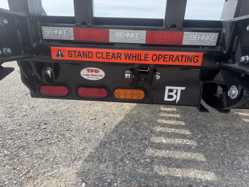 New 2026 Behnke 102"x33' 25 TON Pintle Hitch Trailer *AIR RAMPS*