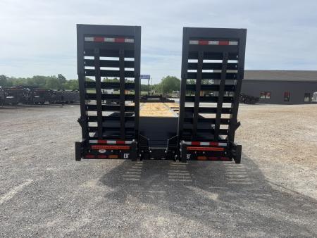 New 2026 Behnke 102"x33' 25 TON Pintle Hitch Trailer *AIR RAMPS*